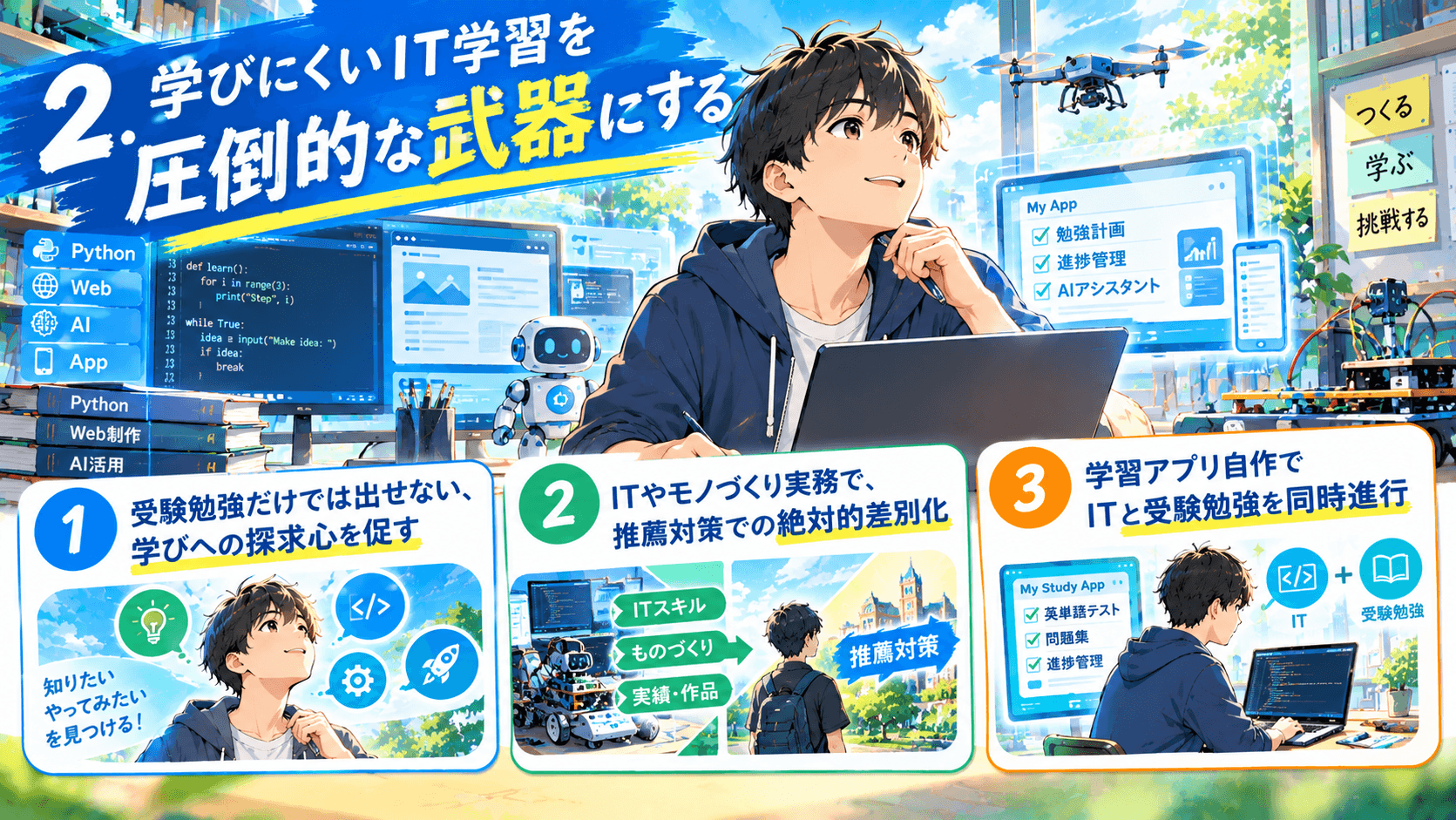 学びにくいIT学習を圧倒的な武器にする